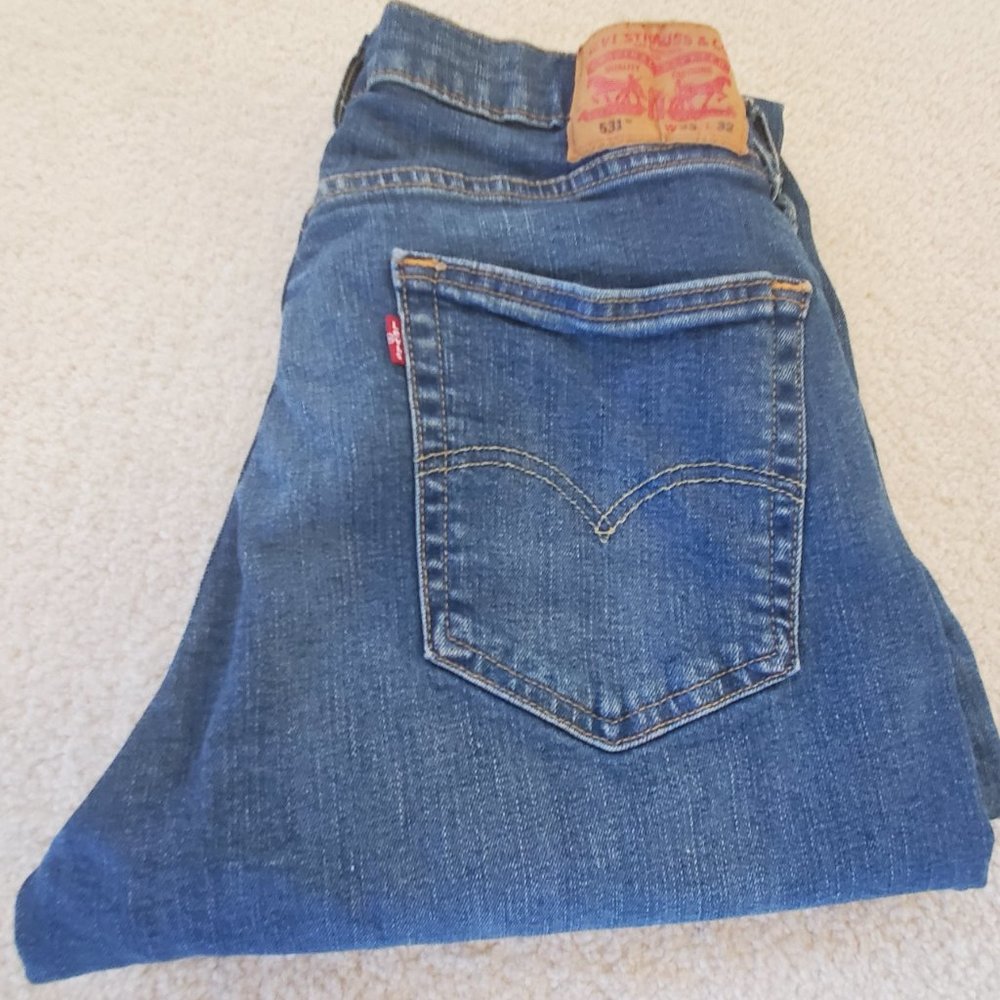 Mens Levis original 531 jeans. Size 33x32